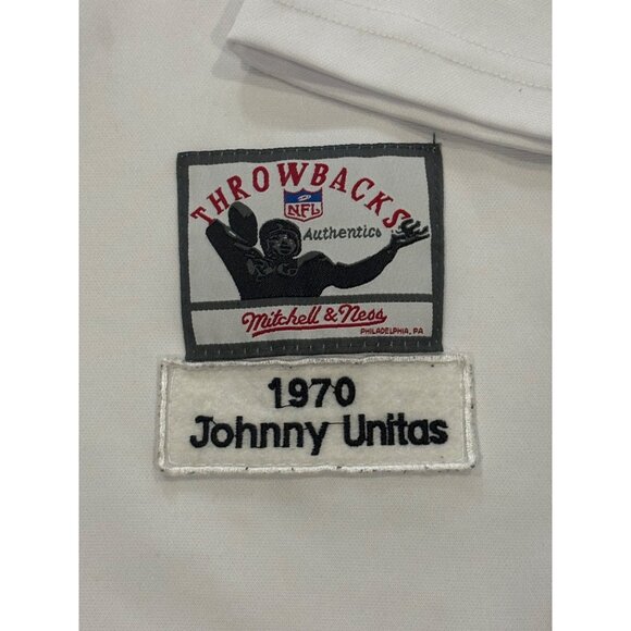 Mitchell & Ness 1970 Baltimore Colts Johnny Unitas #19 NFL Long Sleeve Jersey XL - Picture 7 of 8
